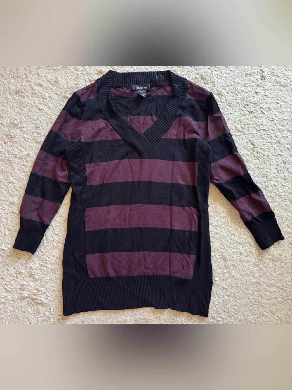 Y2K style & co knit top